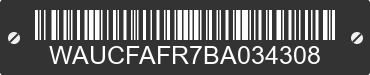 2011 AUDI A5 WAUCFAFR7BA034308 VIN decoded