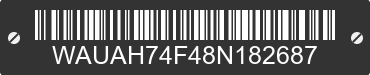 2008 AUDI A6 WAUAH74F48N182687 VIN decoded