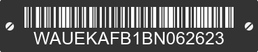 2011 AUDI A6 WAUEKAFB1BN062623 VIN decoded
