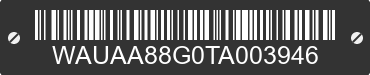 1996 AUDI Cabriolet WAUAA88G0TA003946 VIN decoded