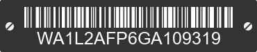 2016 AUDI Q5 WA1L2AFP6GA109319 VIN decoded