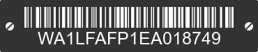 2014 AUDI Q5 WA1LFAFP1EA018749 VIN decoded