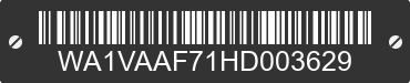 2017 AUDI Q7 WA1VAAF71HD003629 VIN decoded