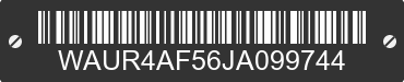 2018 AUDI S5 WAUR4AF56JA099744 VIN decoded
