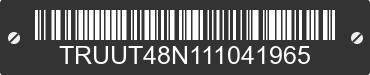 2001 AUDI TT TRUUT48N111041965 VIN decoded