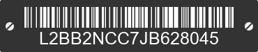 2018 BAODIAO 2 lines L2BB2NCC7JB628045 VIN decoded
