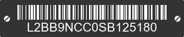 2025 BAODIAO 9 lines L2BB9NCC0SB125180 VIN decoded