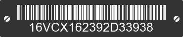 2009 BIG TEX Big Tex 16VCX162392D33938 VIN decoded