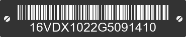 2016 BIG TEX Big Tex 16VDX1022G5091410 VIN decoded