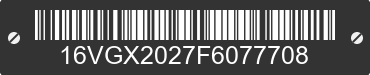 2015 BIG TEX Big Tex 16VGX2027F6077708 VIN decoded