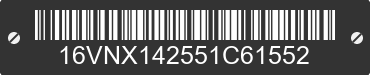 2005 BIG TEX Big Tex 16VNX142551C61552 VIN decoded
