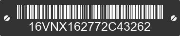 2007 BIG TEX Big Tex 16VNX162772C43262 VIN decoded