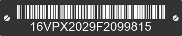 2015 BIG TEX Big Tex 16VPX2029F2099815 VIN decoded