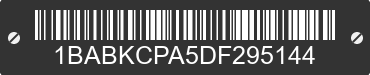 2013 BLUE BIRD All American / All Canada 1BABKCPA5DF295144 VIN decoded