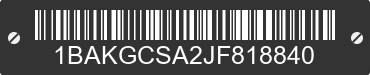 2018 BLUE BIRD BB Conventional 1BAKGCSA2JF818840 VIN decoded