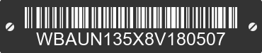 2008 BMW 128i WBAUN135X8V180507 VIN decoded