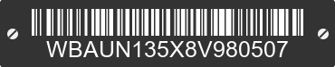 2008 BMW 128i WBAUN135X8V980507 VIN decoded