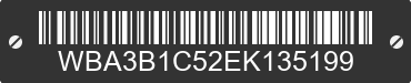 2014 BMW 320i WBA3B1C52EK135199 VIN decoded