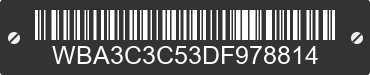 2013 BMW 320i WBA3C3C53DF978814 VIN decoded