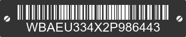 2002 BMW 325xi WBAEU334X2P986443 VIN decoded