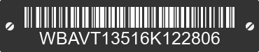 2006 BMW 325xi WBAVT13516K122806 VIN decoded