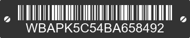 2011 BMW 328i WBAPK5C54BA658492 VIN decoded