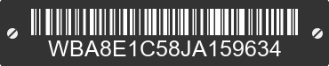 2018 BMW 330e WBA8E1C58JA159634 VIN decoded