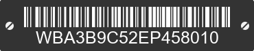 2014 BMW 335i WBA3B9C52EP458010 VIN decoded