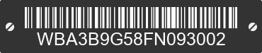 2015 BMW 335i WBA3B9G58FN093002 VIN decoded