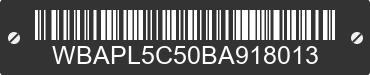 2011 BMW 335i WBAPL5C50BA918013 VIN decoded