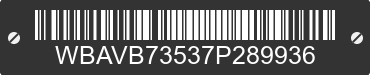 2007 BMW 335i WBAVB73537P289936 VIN decoded
