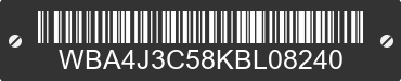 2019 BMW 430i WBA4J3C58KBL08240 VIN decoded