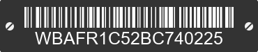 2011 BMW 528i WBAFR1C52BC740225 VIN decoded