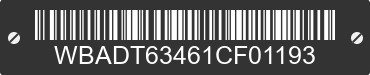 2001 BMW 530i WBADT63461CF01193 VIN decoded
