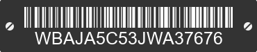 2018 BMW 530i WBAJA5C53JWA37676 VIN decoded
