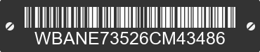 2006 BMW 530i WBANE73526CM43486 VIN decoded