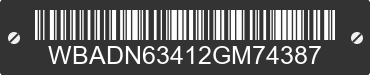 2002 BMW 540i WBADN63412GM74387 VIN decoded