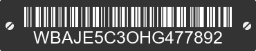 2017 BMW 540i WBAJE5C3OHG477892 VIN decoded