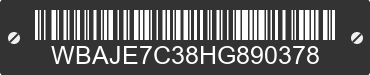 2017 BMW 540i WBAJE7C38HG890378 VIN decoded
