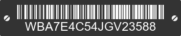 2018 BMW 740i WBA7E4C54JGV23588 VIN decoded