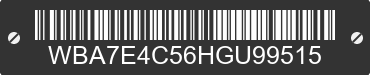 2017 BMW 740i WBA7E4C56HGU99515 VIN decoded