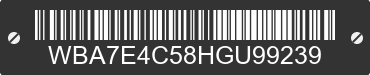 2017 BMW 740i WBA7E4C58HGU99239 VIN decoded