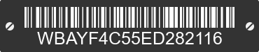 2014 BMW 740Li WBAYF4C55ED282116 VIN decoded