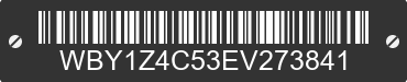 2014 BMW i3 WBY1Z4C53EV273841 VIN decoded