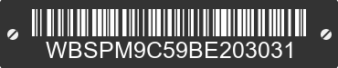 2011 BMW M3 WBSPM9C59BE203031 VIN decoded