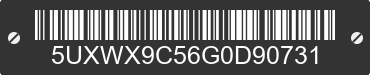 2016 BMW X3 5UXWX9C56G0D90731 VIN decoded