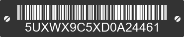 2013 BMW X3 5UXWX9C5XD0A24461 VIN decoded