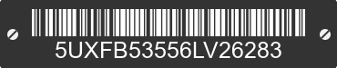 2006 BMW X5 5UXFB53556LV26283 VIN decoded