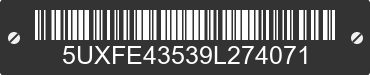2009 BMW X5 5UXFE43539L274071 VIN decoded