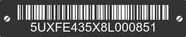 2008 BMW X5 5UXFE435X8L000851 VIN decoded